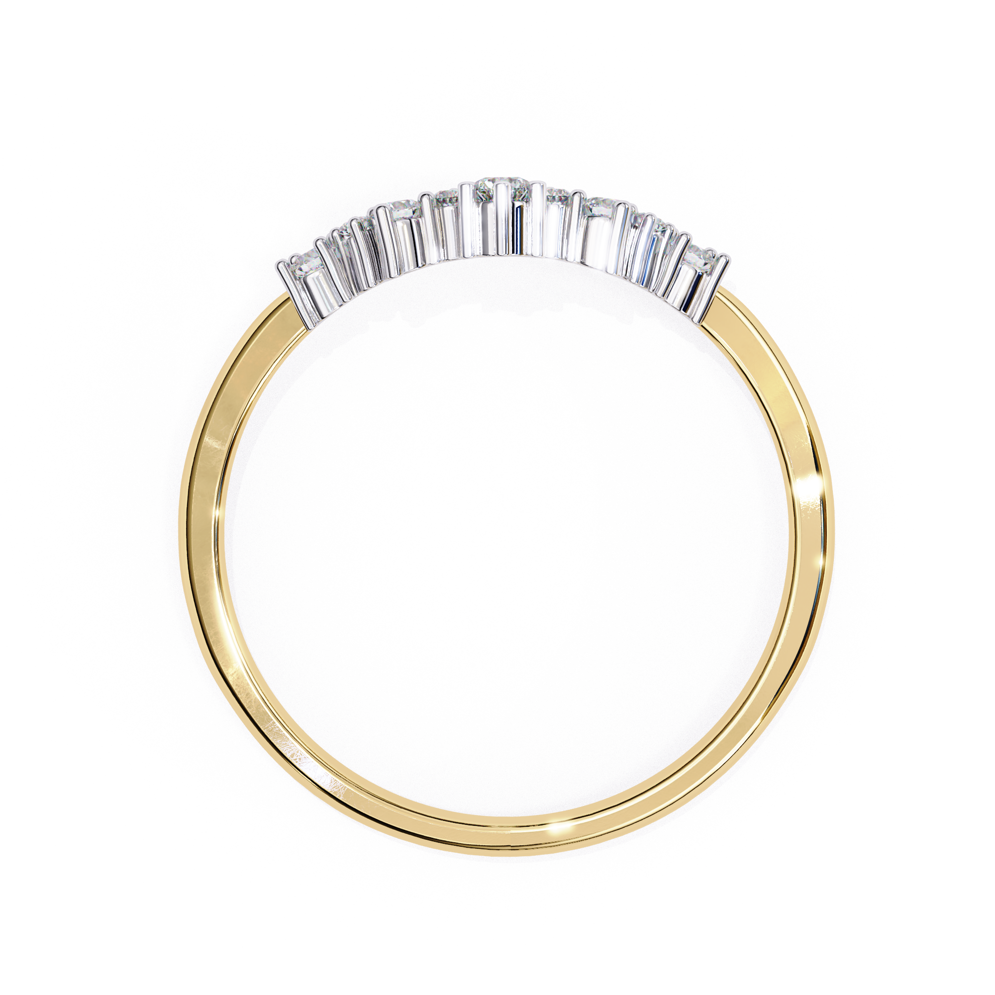 Solitairekart 0.25ct Natural Diamond Tiara Band-HI Color, VS-SI Clarity